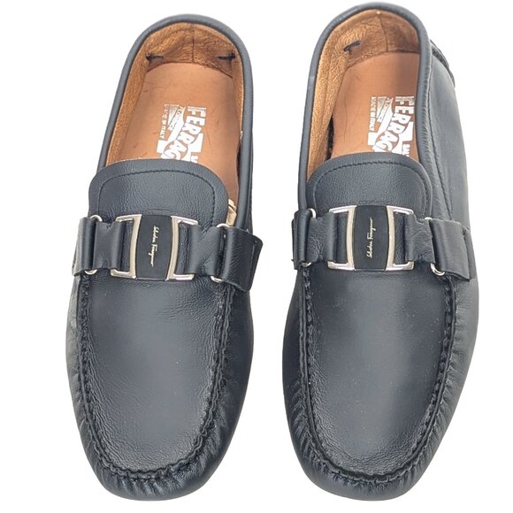 FERRAGAMO Leather Slip On Loafer Driver Shoes - Like New Sz 38 / US 7.5 - 8 main image 4